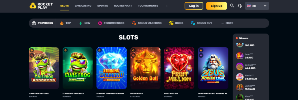 rocketplay casino signup